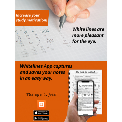 Use the Whitelines App to convert your notes to your mobile phone.
