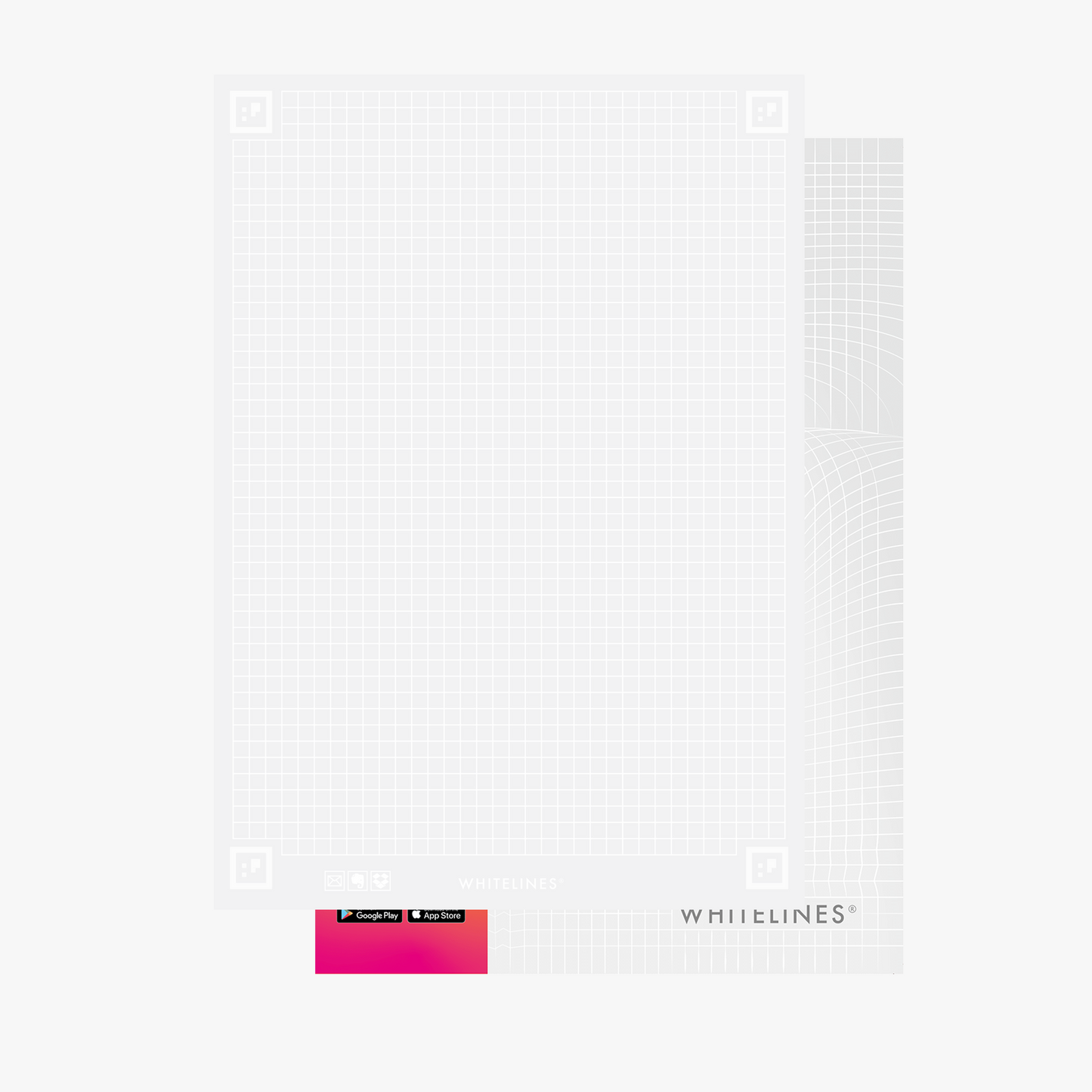 Whitelines Revelations B5 Graphed/Squared Notebook perfect for writing, sketching, journaling, drawing, working and studying effectively