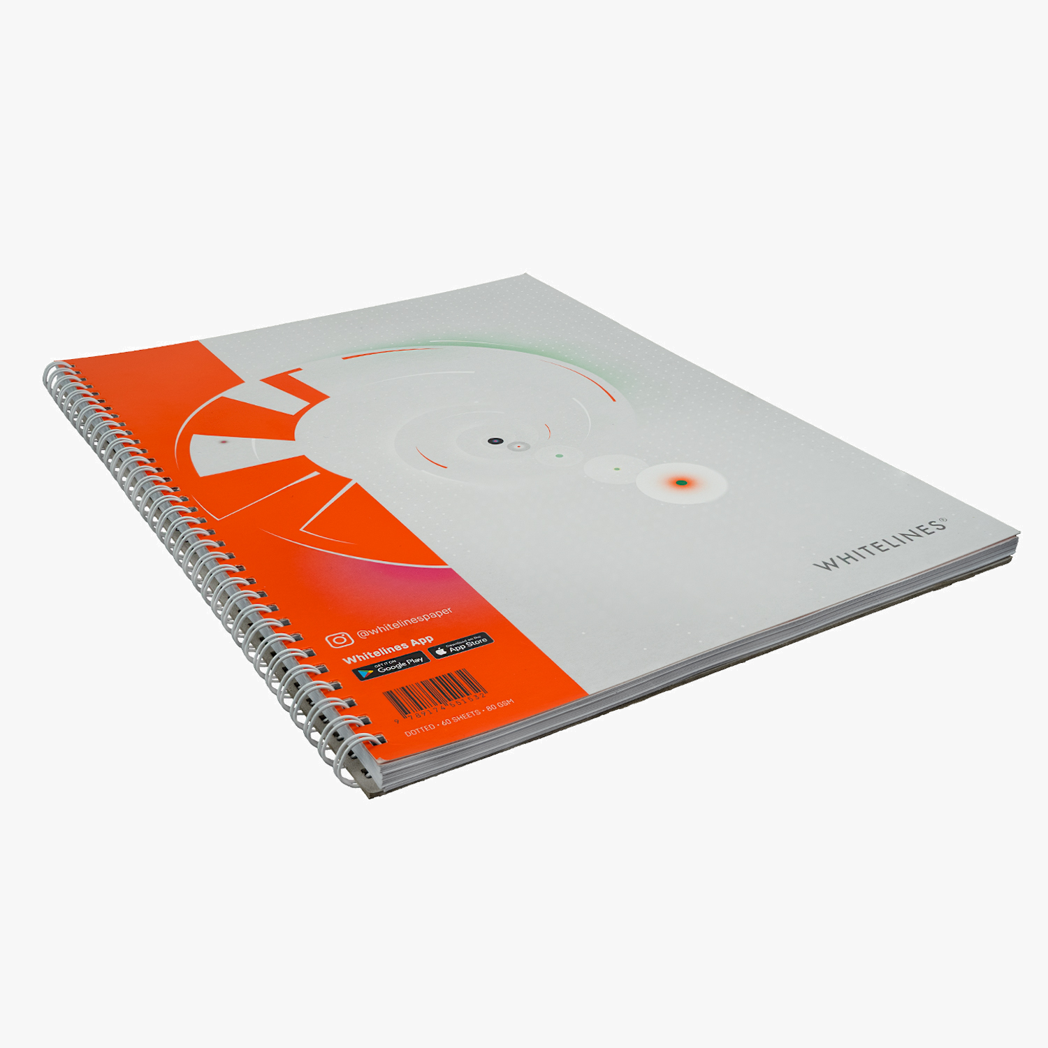 Whitelines Revelations A4 Dotted Notebook perfect for writing, sketching, journaling, drawing, working and studying effectively